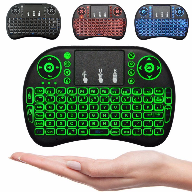Mini Teclado para Smart TV Bluetooth Retroiluminado
