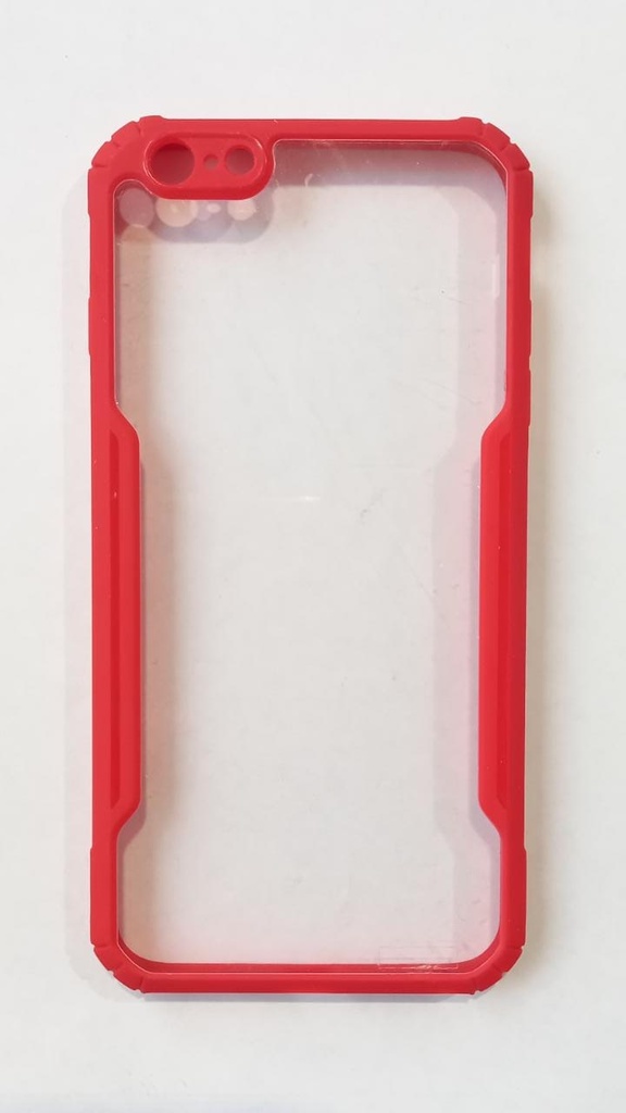 Tpu Antigolpe Borde de Color Iphone 6 G plus Rojo