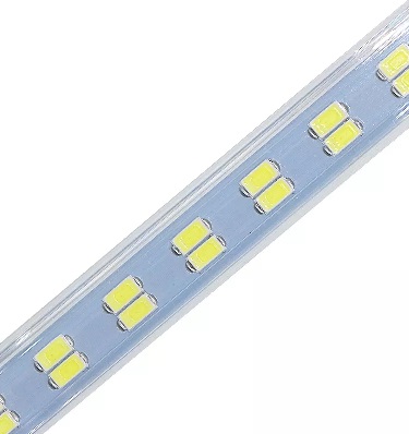 Barra Led Rigida con Perfil Blanco Frio 1m 144 leds 220v