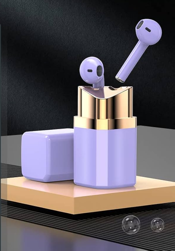 Auricular Bluetooth 5.2 Doble X99 Lipstick con Base Cargadora