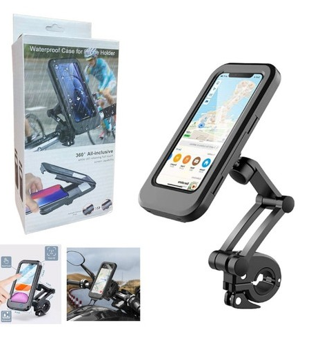 Soporte de Celular Funda Impermeable para Moto y Bicicleta 7" ZX-M3