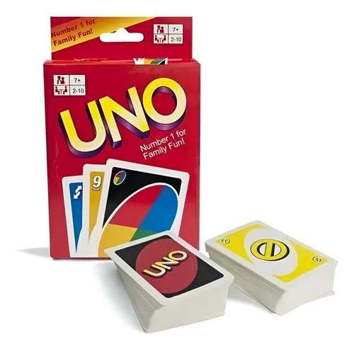 Juego Doble de Cartas Naipes UNO Plastificadas