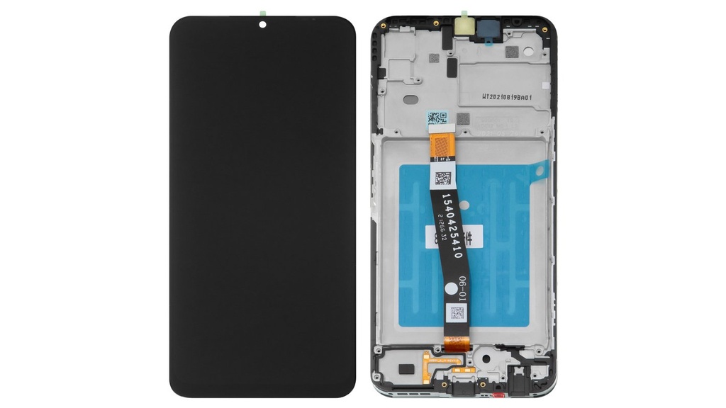 Modulo Samsung A22 5G con marco negro (ORIG) (Flex largo No le va al 4G)