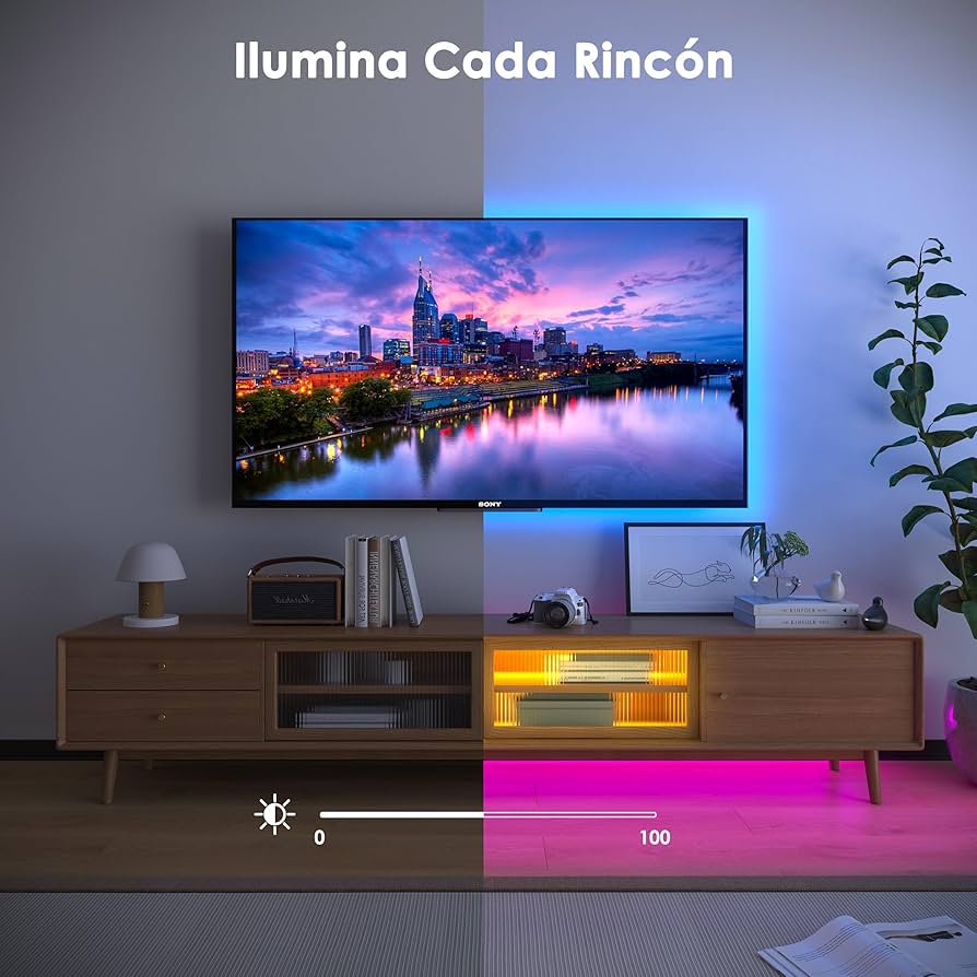 Tira Led 5050 Usb con control remoto RGB Siliconada 3m