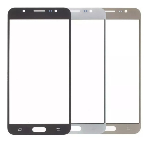 Repuesto Glass Samsung J7 2016 / J7 Metal Blanco con Logo sin OCA