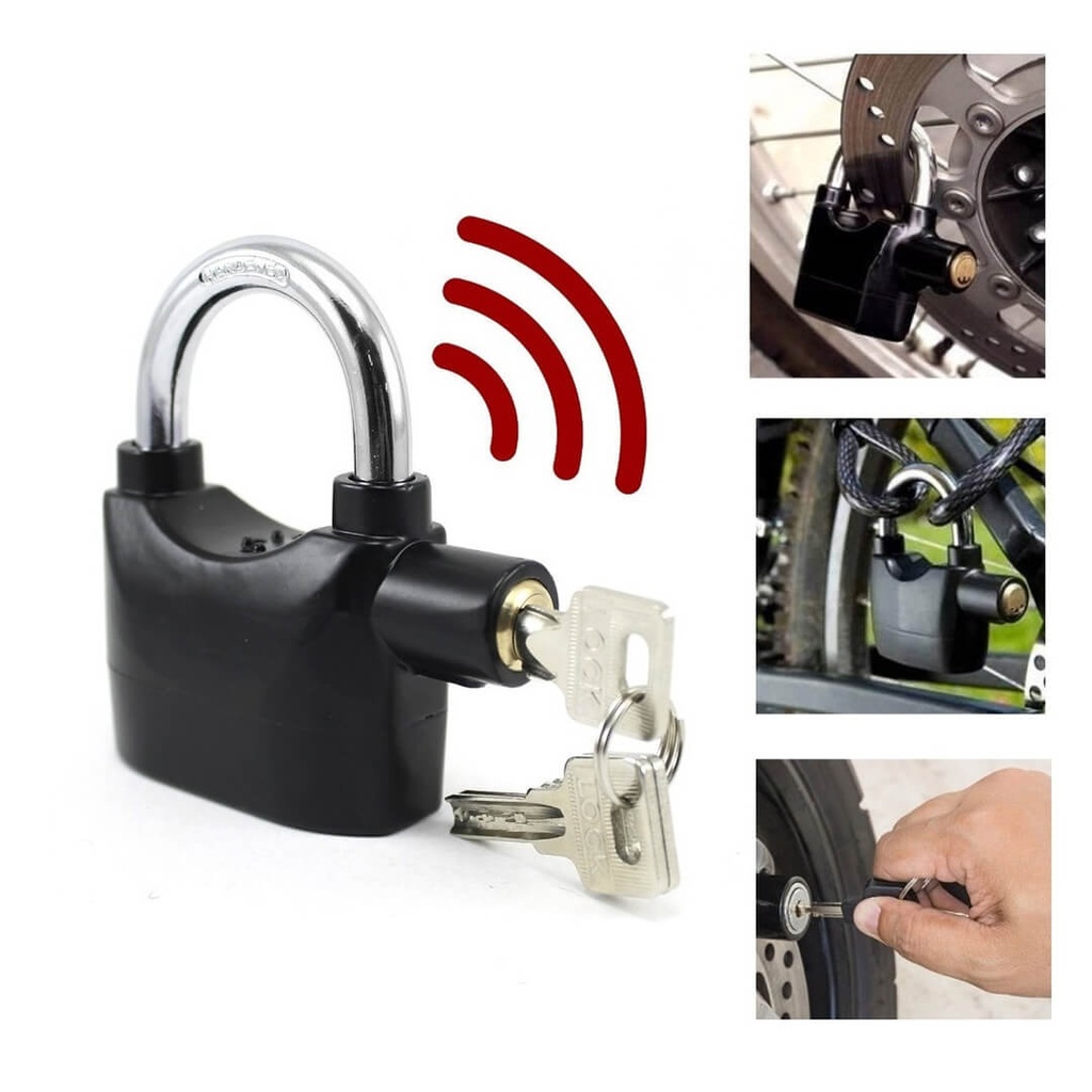 Candado de Seguridad con Alarma 10mm (Lock largo)