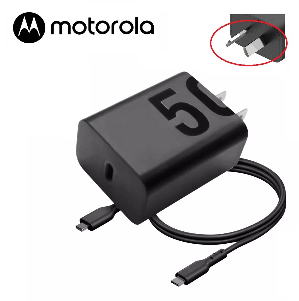 Kit Cargador 2 en 1 Motorola 50W Tipo C