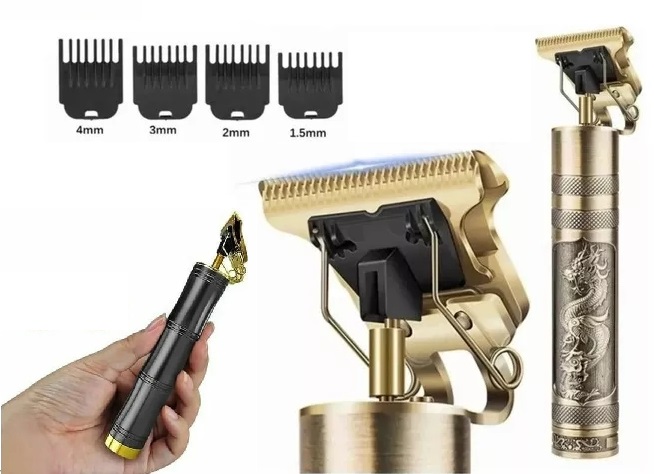 Corta Pelo Trimmer Inalambrica Recargable Usb 3W Vintage T9
