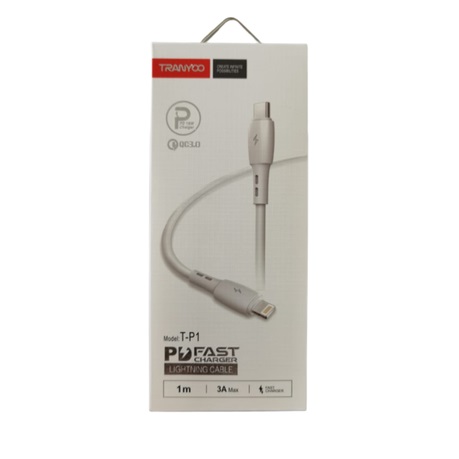 Cable de Carga Rapida Lightning a Tipo C 18w QC3.0 Tranyoo T-P1