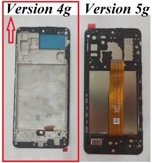 Modulo Samsung A32 4G con marco negro (OLED Gold Edition)