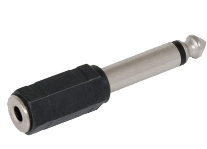 Adaptador Jack 3,5 Hembra a Plug 6,5 Macho Mono