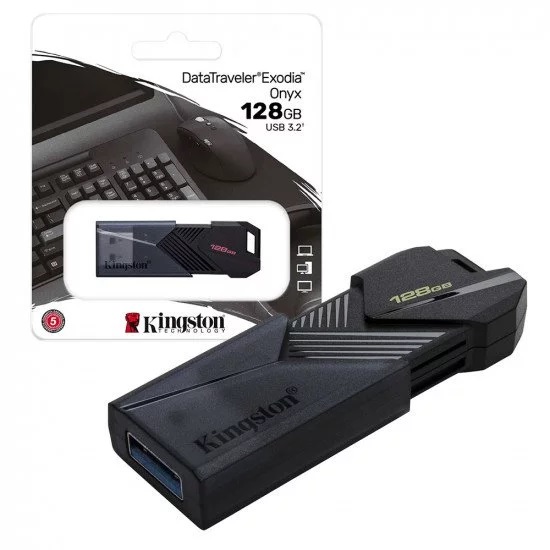 Pendrive 128gb Kingston DataTraveler Exodia Onyx 3.2