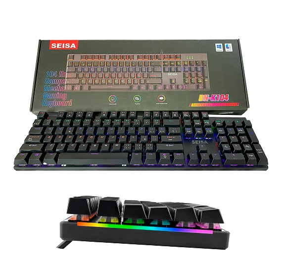 Teclado Gamer Retroiluminado Mecanico DN-K104