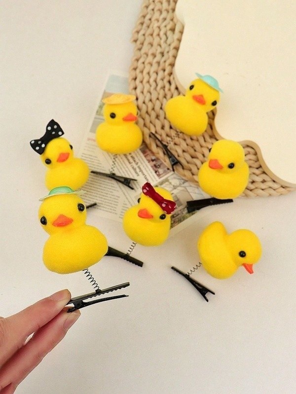 Hebilla Patito Kawaii (sombrero, rosa, corona) PACK x 100u aprox