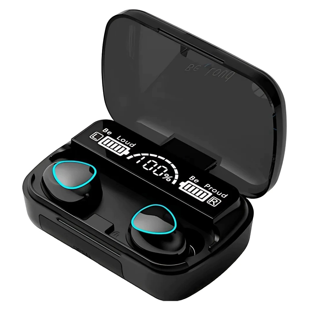 Auricular Bluetooth 5.3 Doble M10 con Base Cargadora