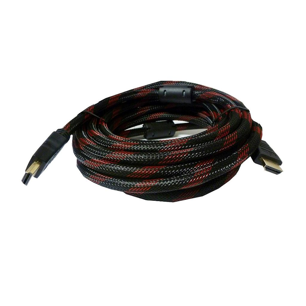 Cable HDMI Mallado 5mts 1.4 Doble Filtro