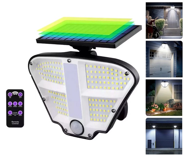 Reflector con Panel Solar y Sensor de Temperatura