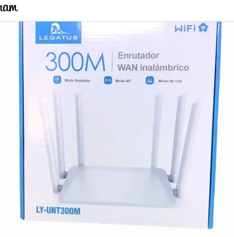 Router Wifi Legatus 300mbps 6 antenas LY-UNT300M