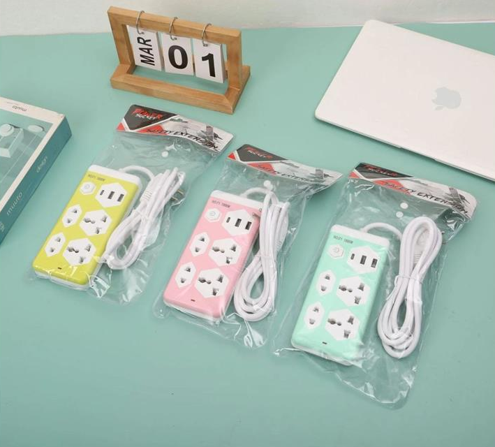 Zapatilla Toma Corriente 4 Tomas + 2 Usb A + Usb C