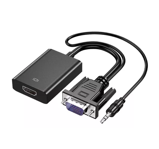 Adaptador Conversor VGA a HDMI con Cable Auxiliar