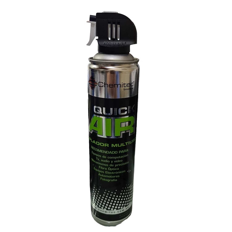 Soplador Multiuso aire comprimido Aerosol con Gatillo Quick Air 210gr inflamable