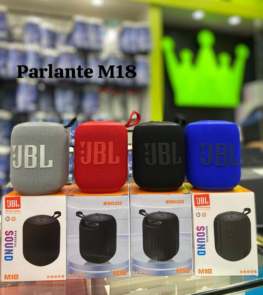 Parlante Portatil Bluetooth JBL M18 Negro (Replica)