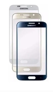 Repuesto Glass Samsung S6 Flat Blanco con Logo sin OCA