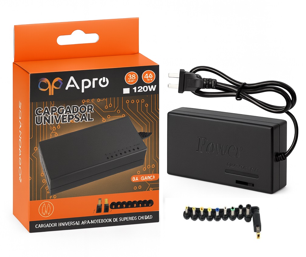 Cargador Universal de Notebook Apro con ficha Yoga