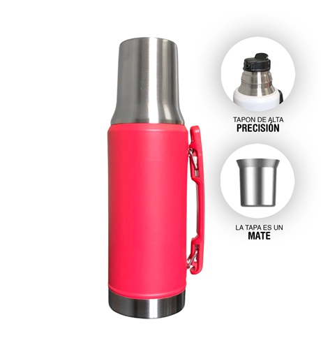 Termo de Acero 1.2L Hengda Rojo