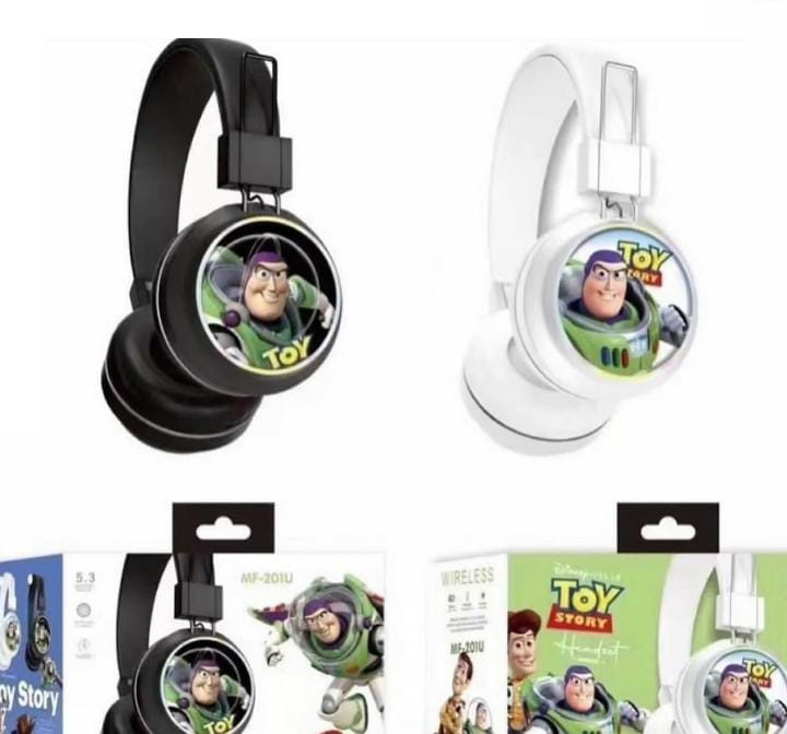 Auricular Vincha Bluetooth Micro Sd Personajes  MF-201 Toy Story