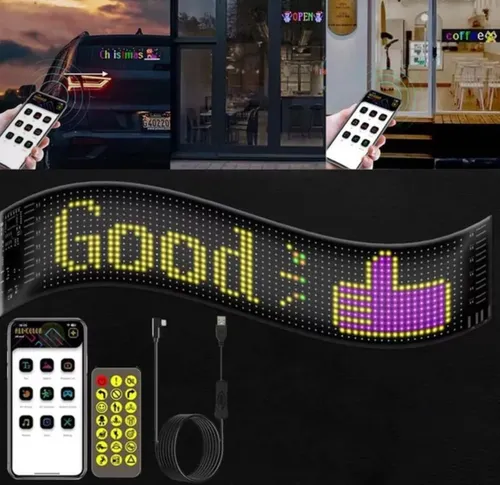 Cartel Led Flexible Programable (7x17cm)