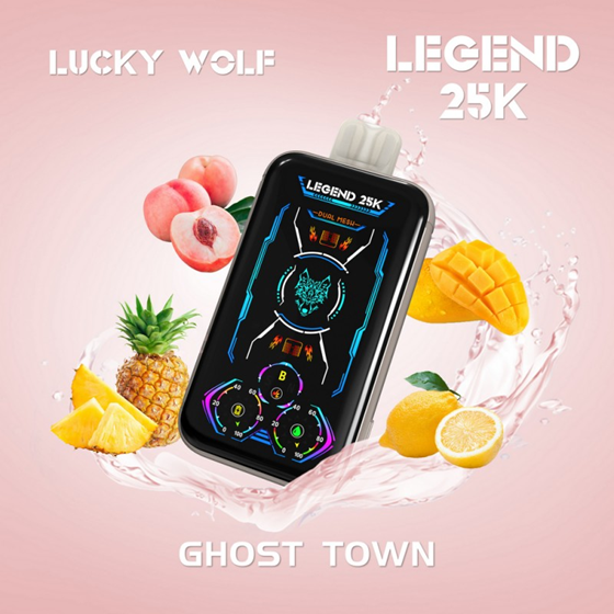 Vaper Vapeador Electronico Lucky Wolf 25000 Puff (Frutal)