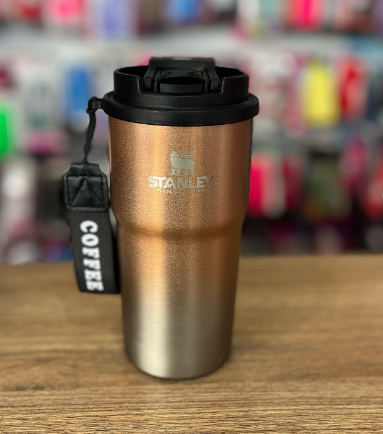 Vaso Termico Doble Pico Stanley 500ml Dorado