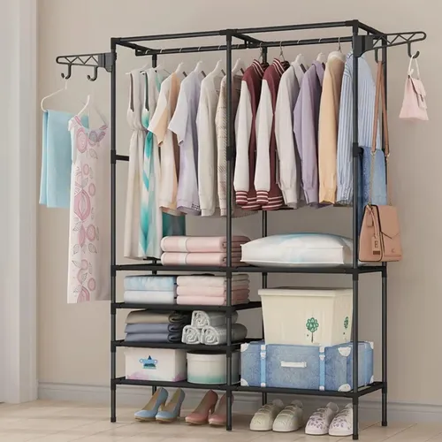 Perchero Organizador de Ropa Doble Multifuncional (36x108x173cm)