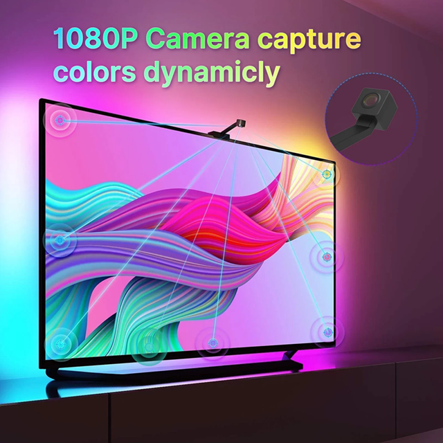 Tira Led Usb RGB para Tv con Detector de Color 4m