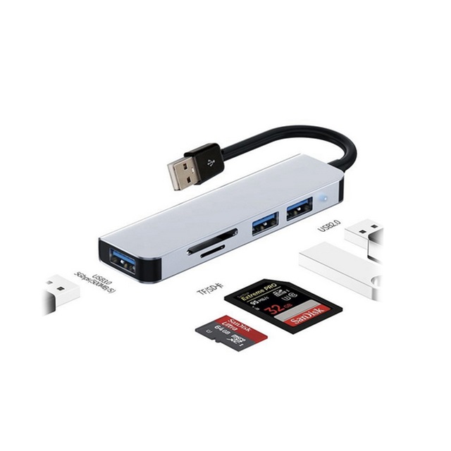 Hub USB 3.0 con 5 puertos usb 3.0 + usb 2.0 x 2 + SD + TF