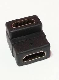 Adaptador HDMI hembra - hembra tipo L 90º