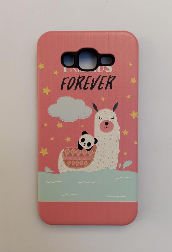 TPU Rigido Estampado Royal Samsung A72 Llama Rosa