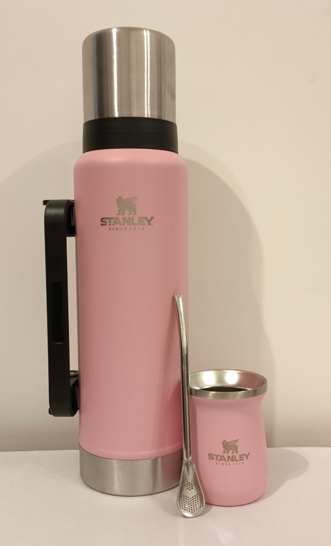 Combo Termo + Mate (260ml) Stanley Classic 1.3L Rosa