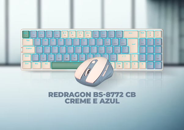 Kit Teclado Mouse Mecanico Usb C Redragon BS-8772