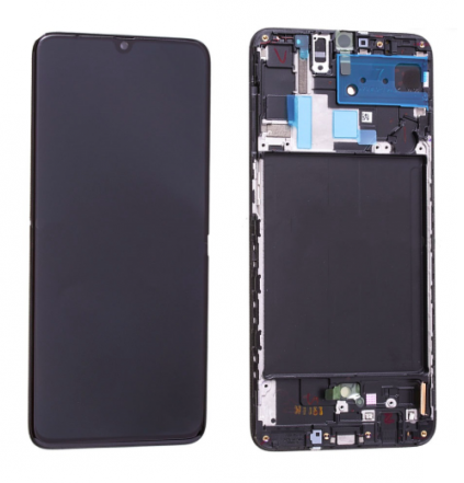 Modulo Samsung A70 / A705 con marco negro (OLED Gold Edition Small Size) @#