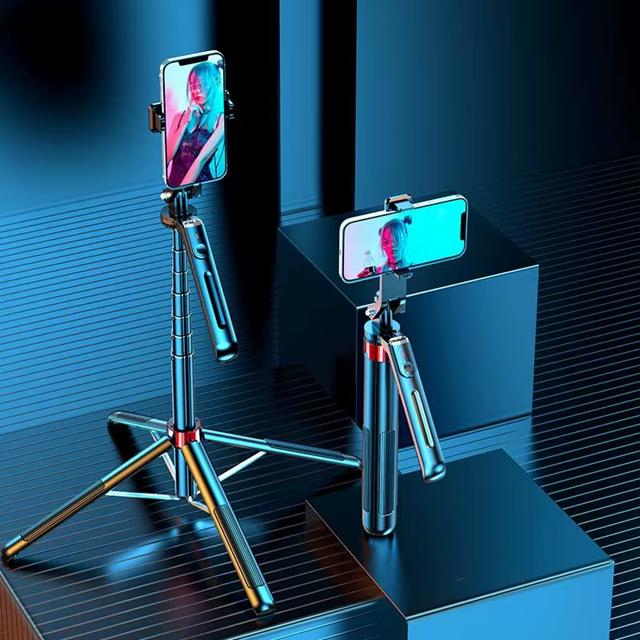 Cuadripode Baston Selfie Aluminio Disparador Bluetooth 180cm 360° P195