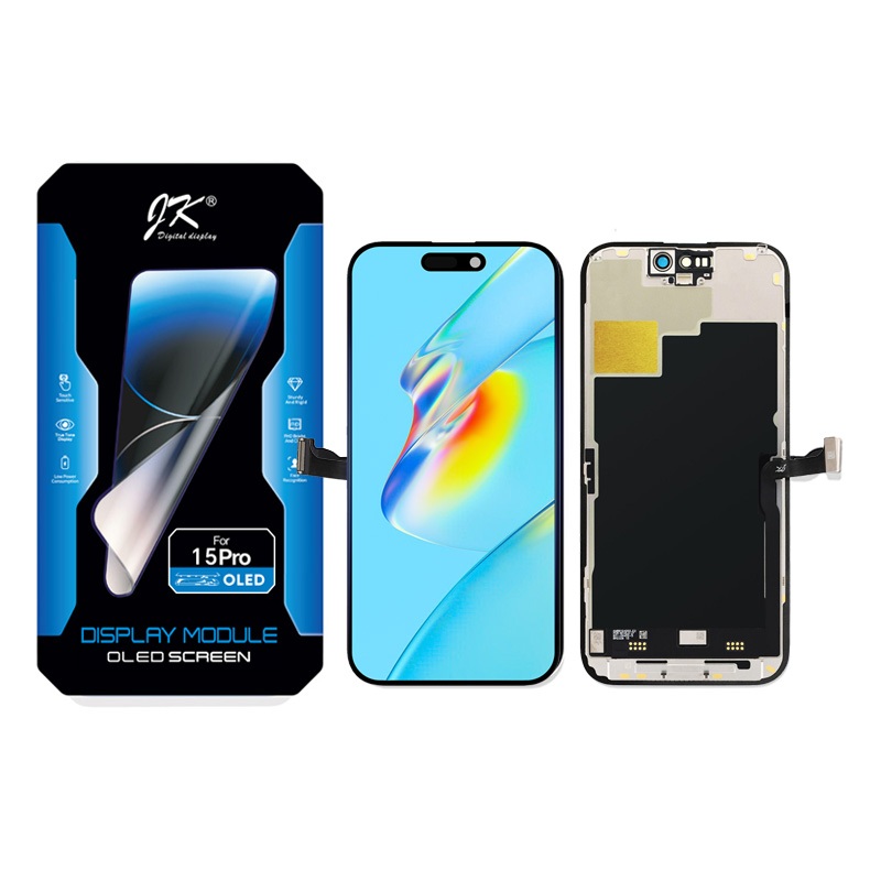 Modulo Iphone 15 Pro negro (ORIG Soft Oled) IC Removible JK