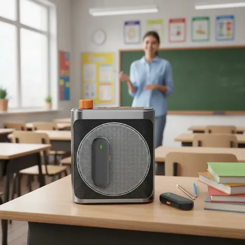 Microfono Corbatero Inalambrico Doble Tipo C con Amplificador