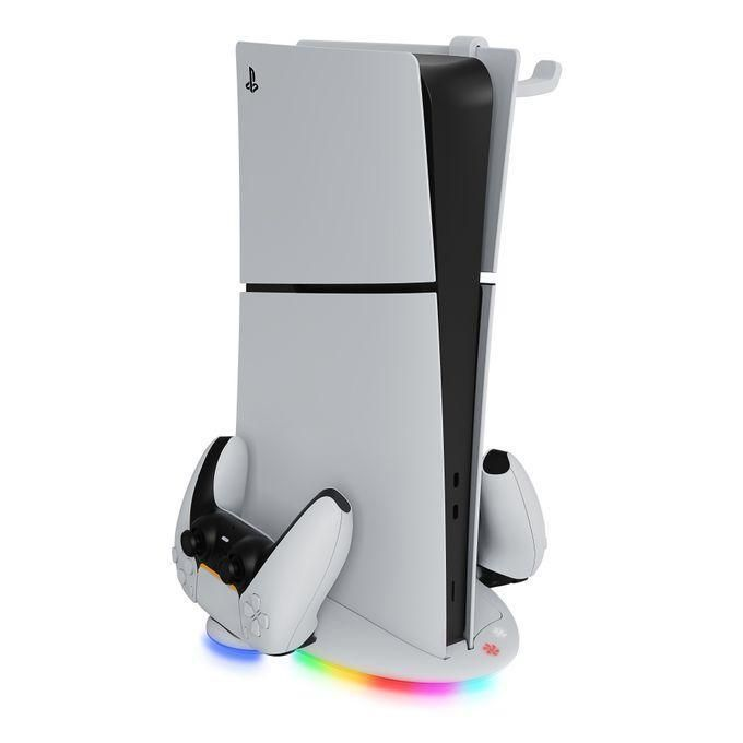 Base Soporte para Consola Cargadora de Joysticks Cooler PS5 Slim