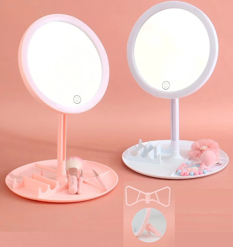 Espejo Led 3 Intensidades con Dos Bases (16cm)