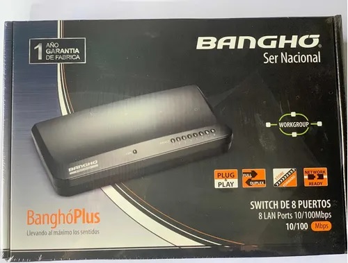 Switch 8 Puertos Bangho 10/100 Mbps