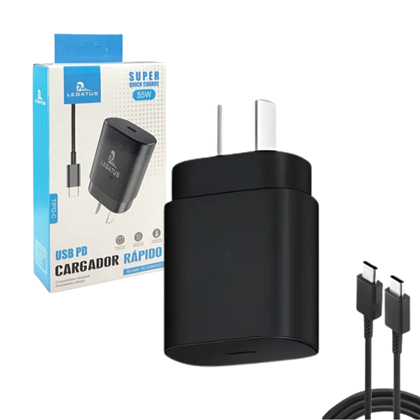 Kit Cargador 2 en 1 Legatus PD 55W Tipo C -Lightning