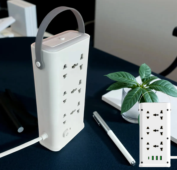 Zapatilla tipo Torre de 12 tomas + 3 Usb A + Usb C 1,9m N87