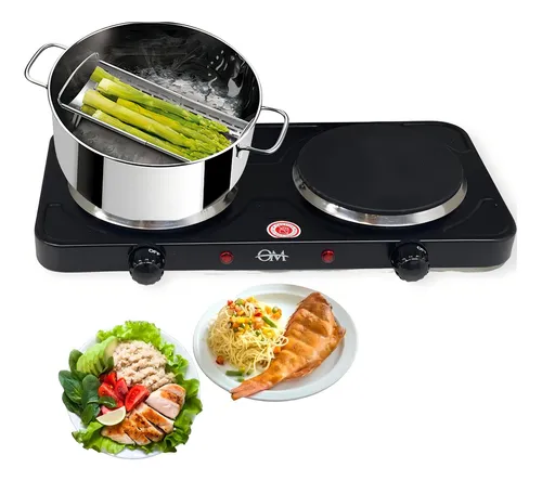 Anafe Electrico de Dos Hornallas 2000w OM-5107